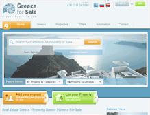 Tablet Screenshot of greece-for-sale.com